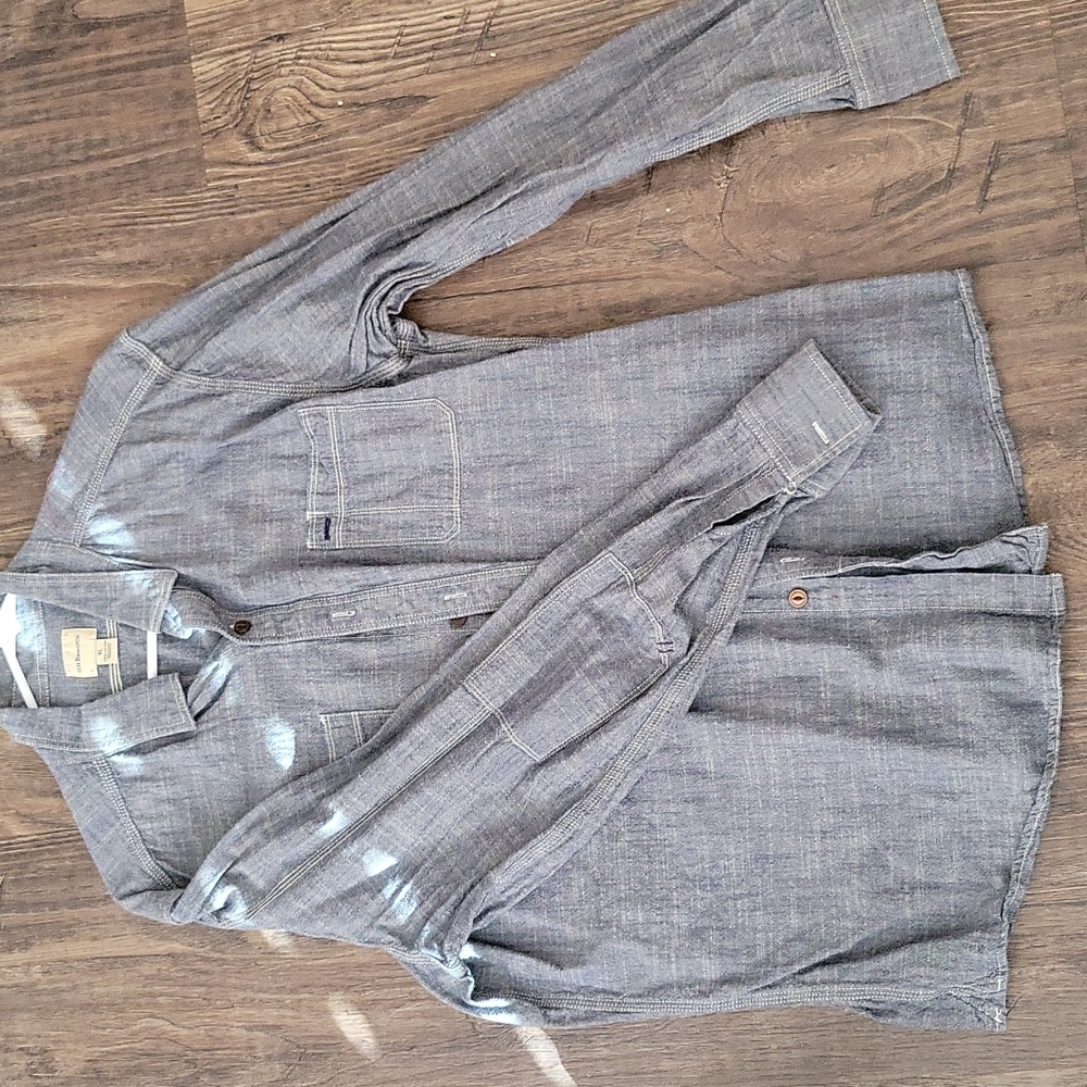 G. H. Bass Light Denim Button Down Size XL